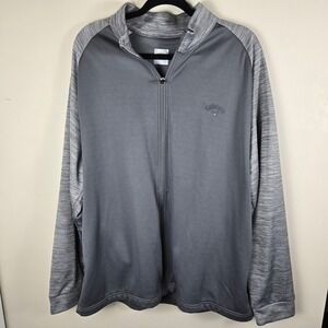 Callaway Golf Jacket Full Zip Lightweight Gray XL Athletic Outerwear